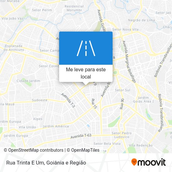 Rua Trinta E Um mapa