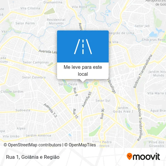 Rua 1 mapa