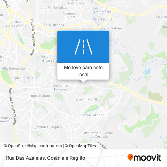 Rua Das Azaléias mapa