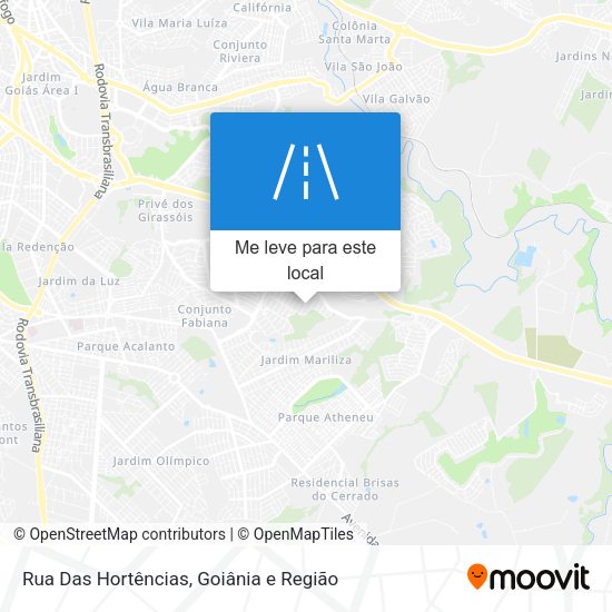 Rua Das Hortências mapa