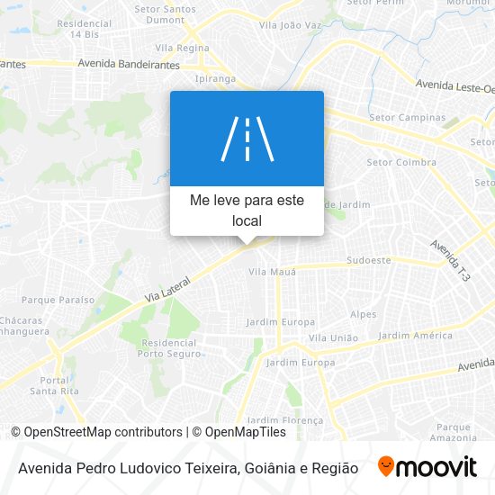 Avenida Pedro Ludovico Teixeira mapa