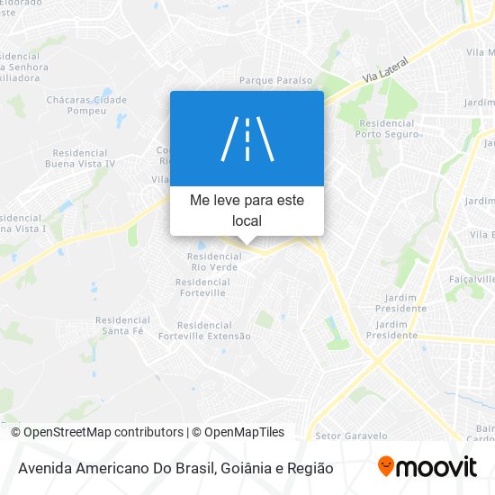 Avenida Americano Do Brasil mapa