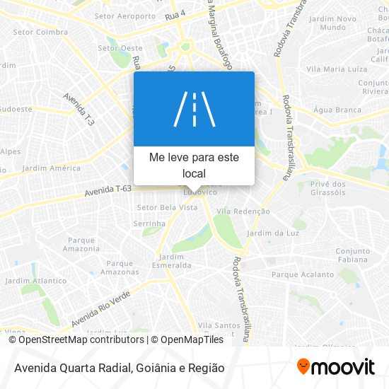 Avenida Quarta Radial mapa