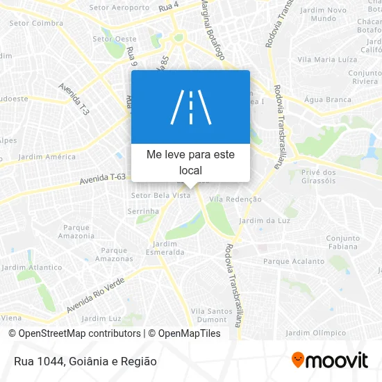 Rua 1044 mapa