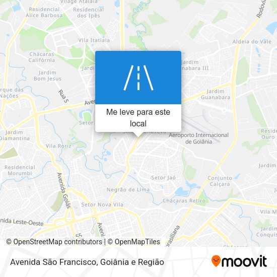 Avenida São Francisco mapa