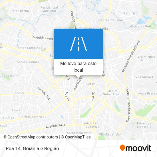 Rua 14 mapa