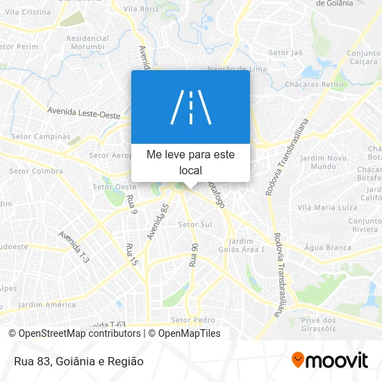 Rua 83 mapa