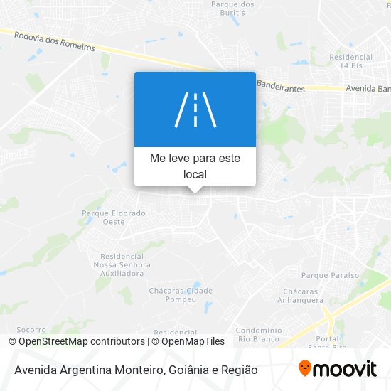 Avenida Argentina Monteiro mapa