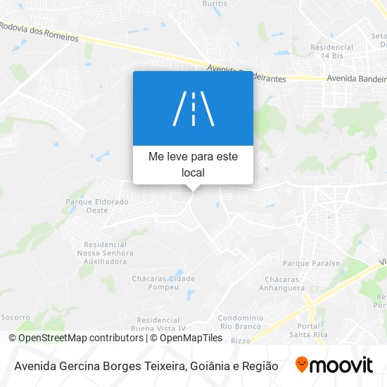 Avenida Gercina Borges Teixeira mapa