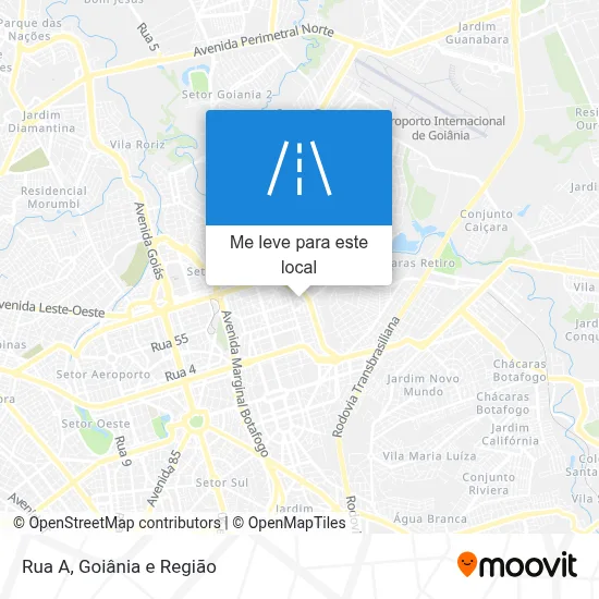Rua A mapa