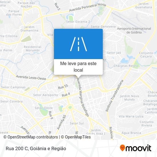 Rua 200 C mapa