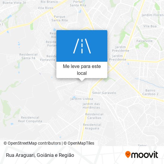 Rua Araguari mapa