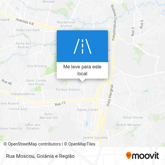 Rua Moscou mapa