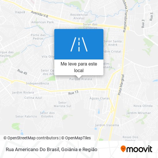 Rua Americano Do Brasil mapa