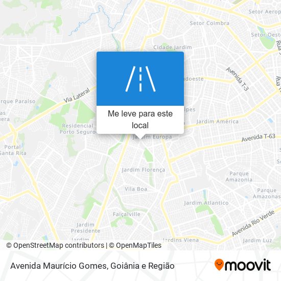 Avenida Maurício Gomes mapa