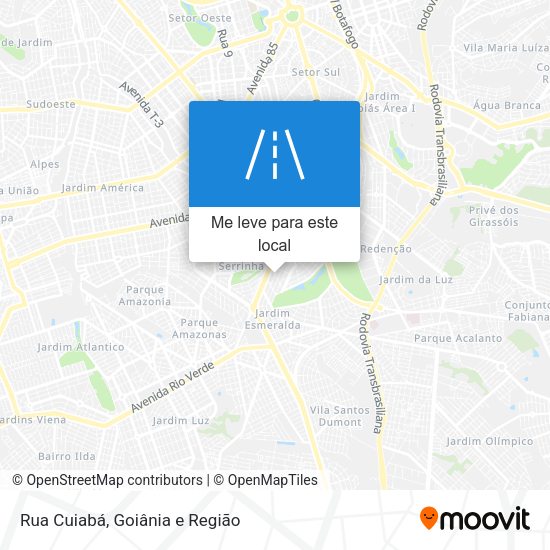 Rua Cuiabá mapa