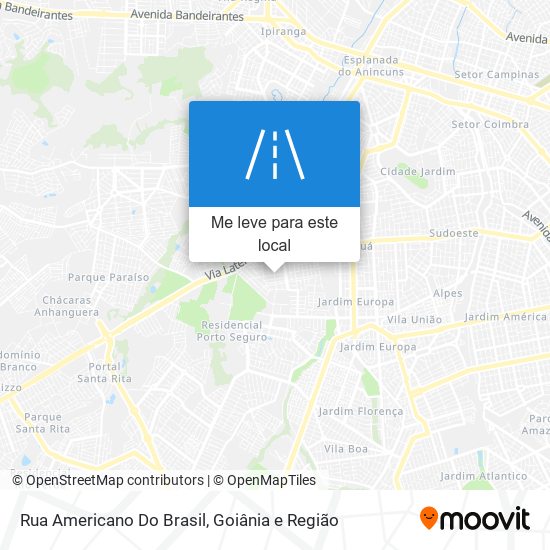 Rua Americano Do Brasil mapa