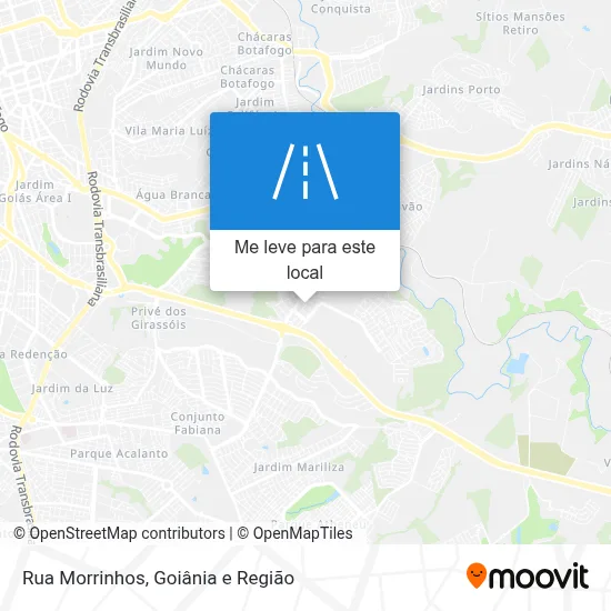 Rua Morrinhos mapa