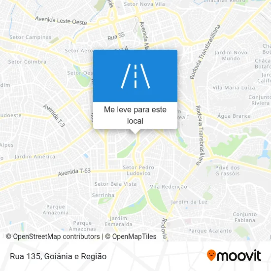 Rua 135 mapa