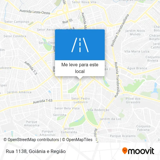 Rua 1138 mapa