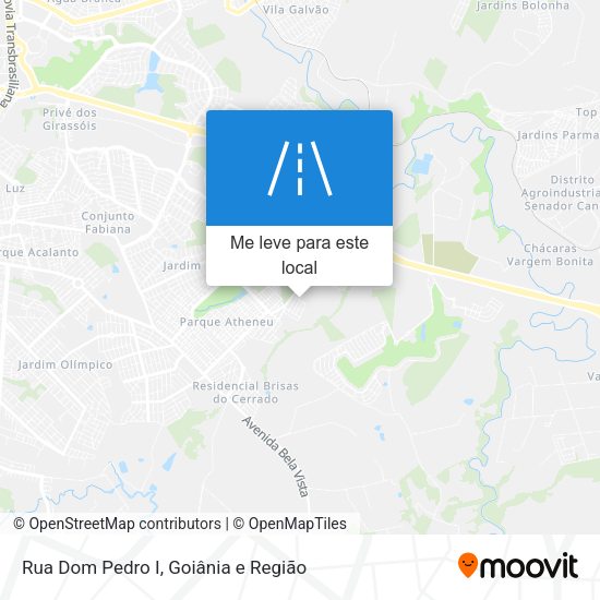 Rua Dom Pedro I mapa