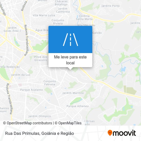 Rua Das Prímulas mapa