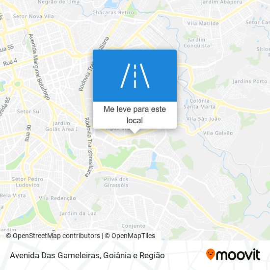 Avenida Das Gameleiras mapa