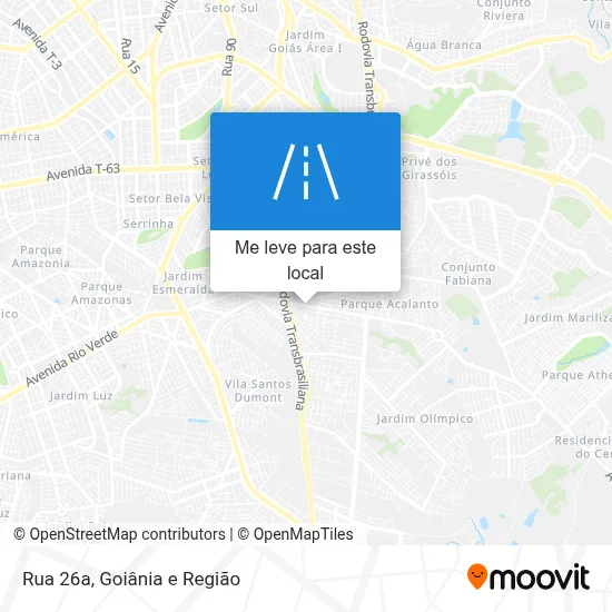 Rua 26a mapa