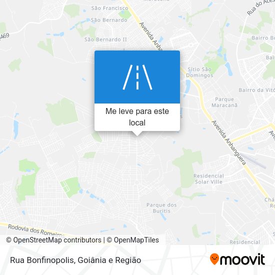 Rua Bonfinopolis mapa