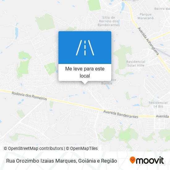 Rua Orozimbo Izaias Marques mapa