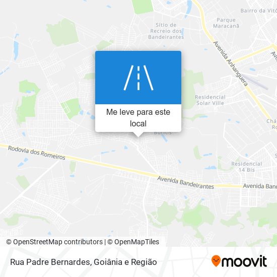 Rua Padre Bernardes mapa