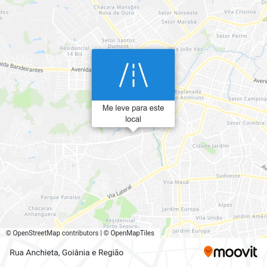 Rua Anchieta mapa