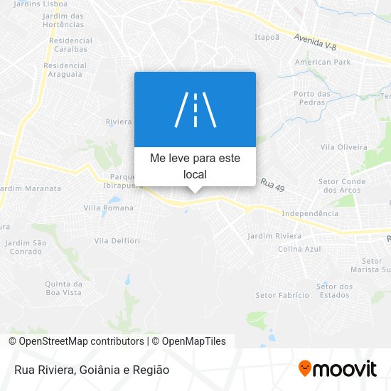 Rua Riviera mapa