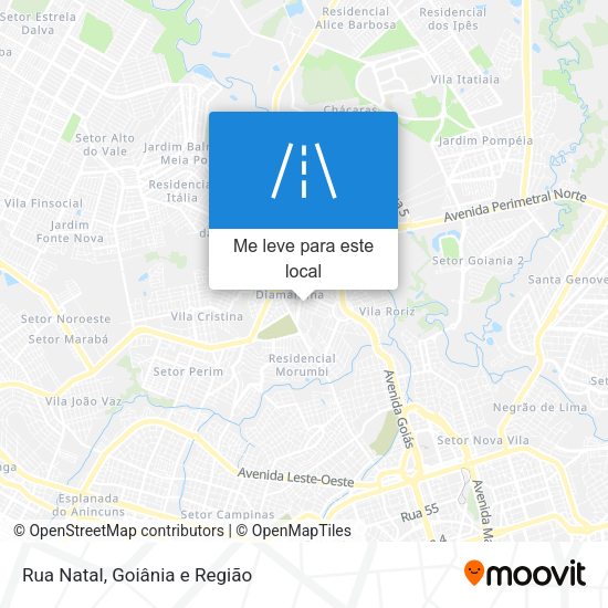 Rua Natal mapa