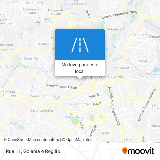 Rua 11 mapa