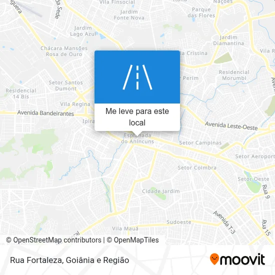 Rua Fortaleza mapa