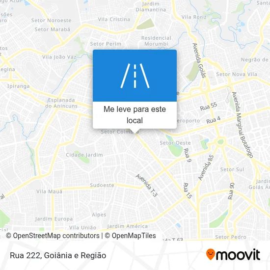 Rua 222 mapa