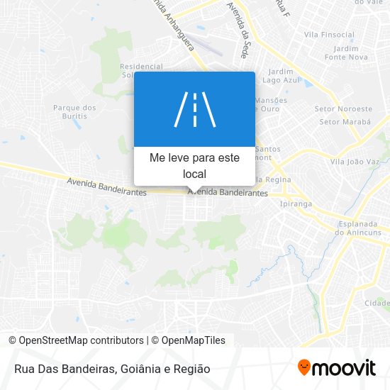 Rua Das Bandeiras mapa