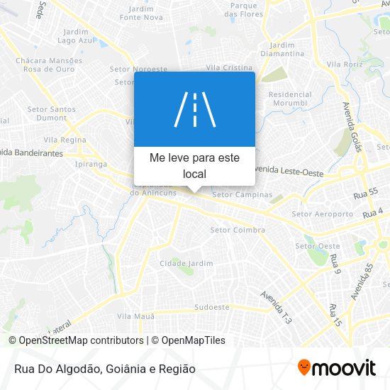 Rua Do Algodão mapa