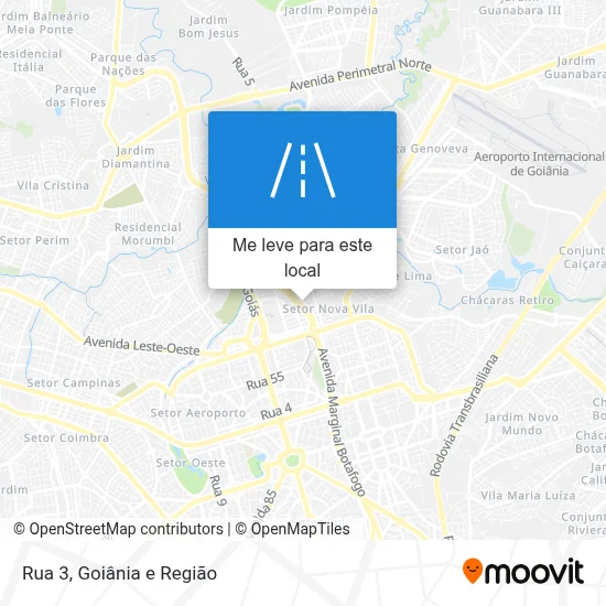 Rua 3 mapa