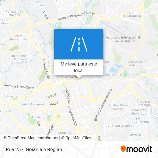 Rua 257 mapa