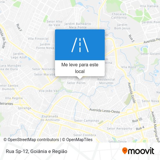 Rua Sp-12 mapa