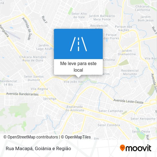 Rua Macapá mapa