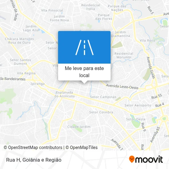 Rua H mapa