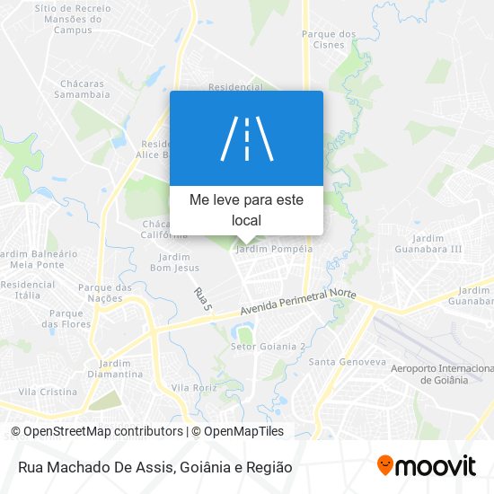 Rua Machado De Assis mapa