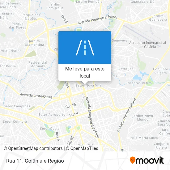 Rua 11 mapa