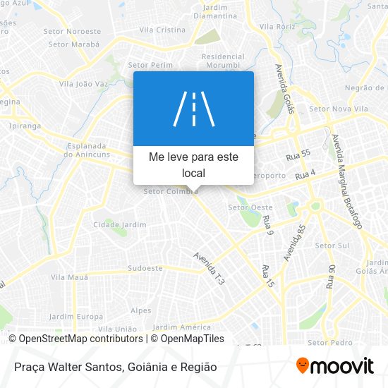 Praça Walter Santos mapa