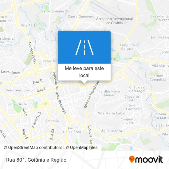 Rua 801 mapa