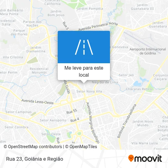 Rua 23 mapa