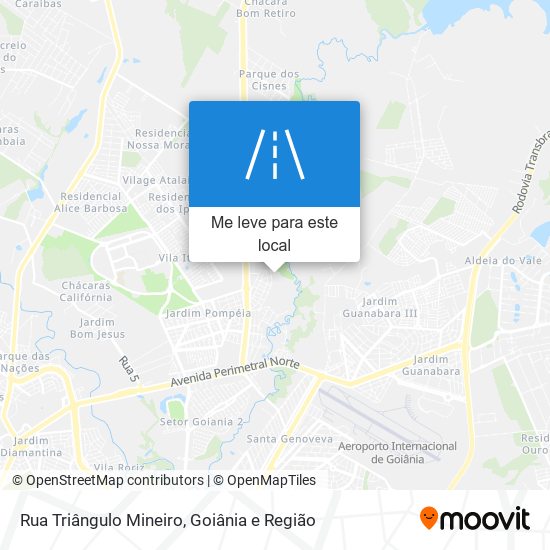 Rua Triângulo Mineiro mapa